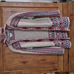 Lucky Brand Hooded Cardigan Sweater Medium